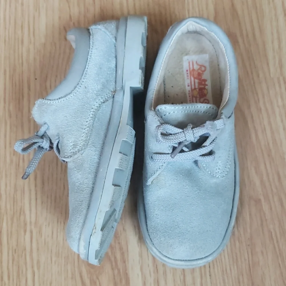 100% Leather Upper & Lining Suede Toddler European Shoes Size  9